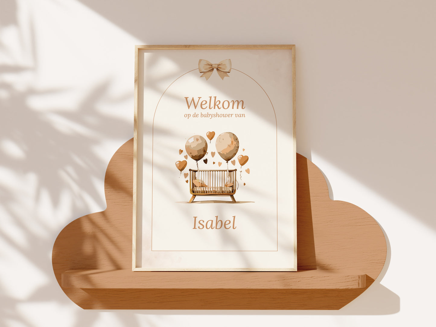 Gepersonaliseerde Babyshower Invulkaarten – Boho